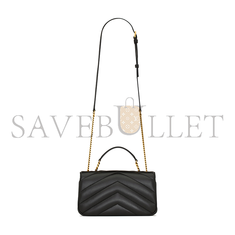 YSL LOULOU TOP-HANDLE IN MATELASSÉ LAMBSKIN 869461AAEAX1000 (25*13*6cm)
